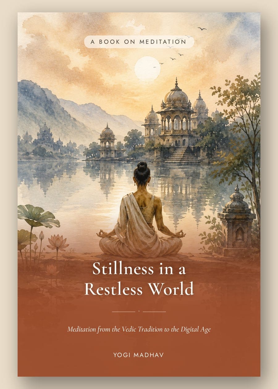 Cover of Stillness in a Restless World by Yogi Madhav